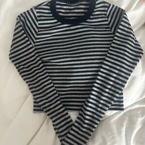 brandy melville stripped long sleeve top